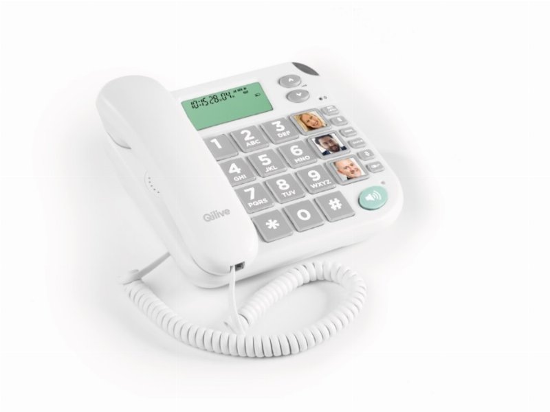 Telefone C/ Fios Qilive 600122540 Branco Senior Q.4176