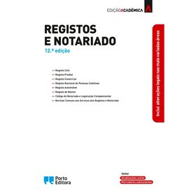 Registos E Notariado - Edição Académica