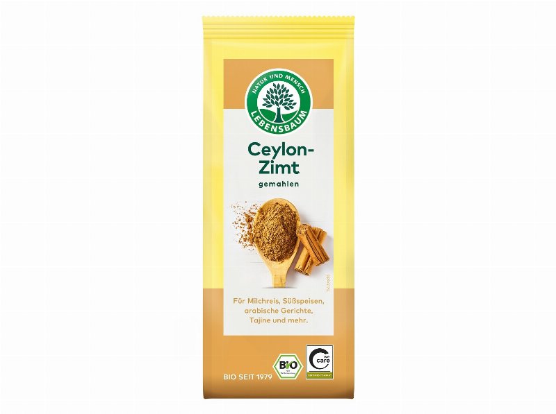 Canela Ceylon Lebensbaum Moída Bio 50 g
