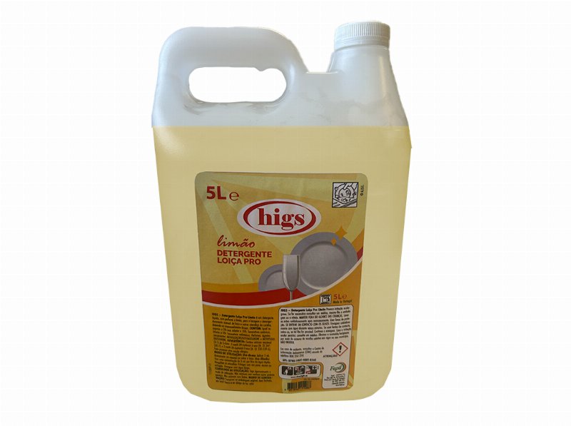 Detergente Loiça Manual Higs Limão 5 l