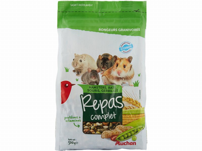 Comida Para Roedores Auchan Menu Completo 500 g