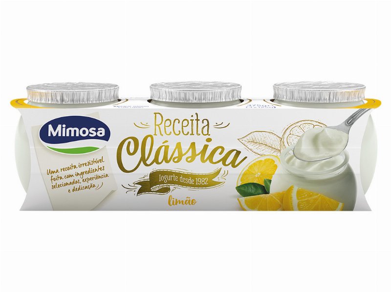 Iogurte Mimosa Receita Clássica Limão 3X125 g