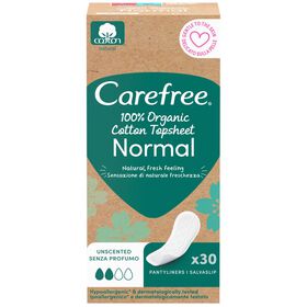 Pensos Diários Organic Normal Carefree 30 Un