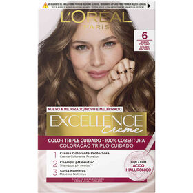 Coloração Permanente Creme Louro Escuro 6 l'oréal Paris Excellence 1 Un
