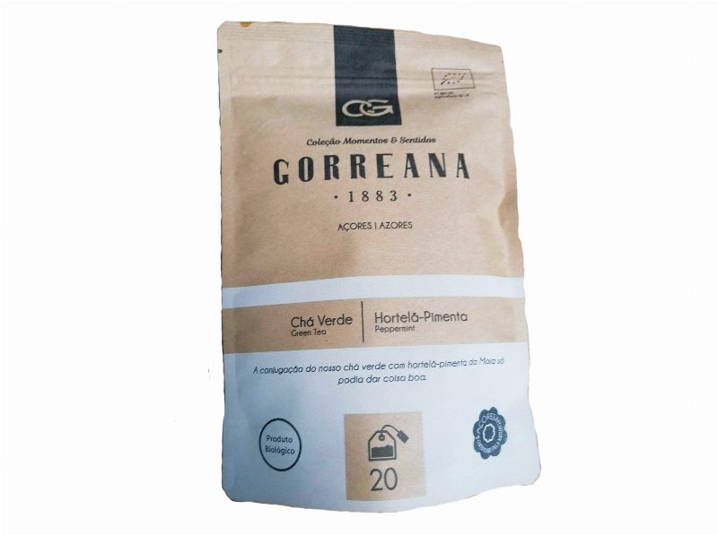Chá Gorreana Verde & Hortelã 20 Saquetas