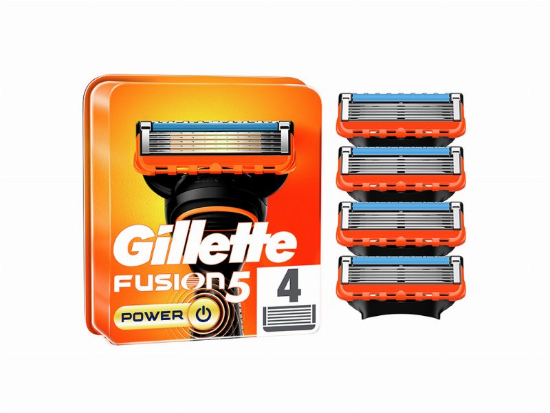 Recarga De Lâminas Fusion5 Power Gillette 4 Un