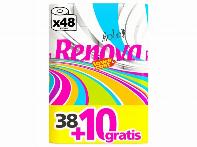 Papel Renova Higiénico Olé 38 Rolos +10 Rolos
