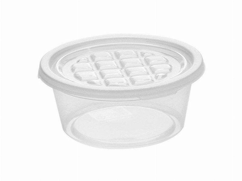 Conjunto 4 Caixas Conservação Redondas Auchan Essencial Plástico 0.5 l