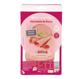 Mortadela De Porco Fatias Finas Continente 200 gr