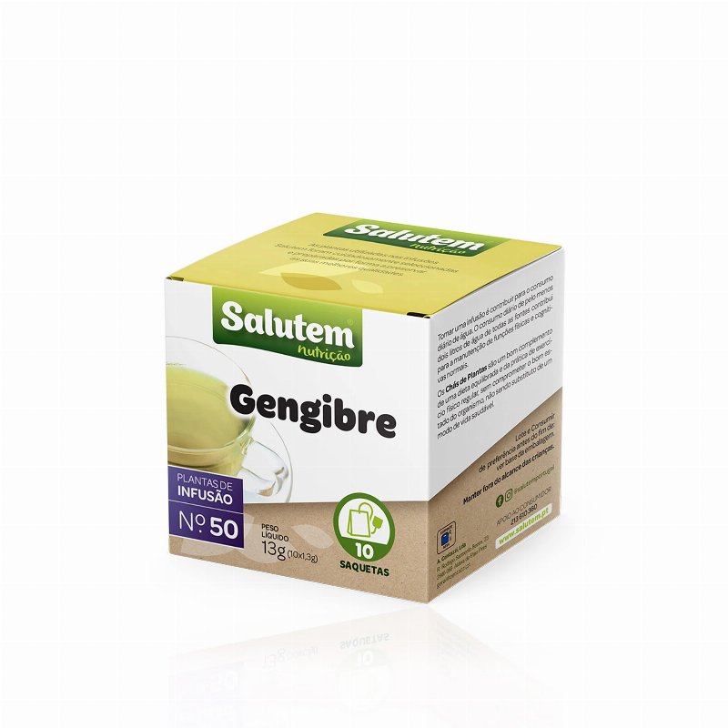 Salutem Chá Infusão Nº50 Gengibre 10 Saq. X 1,3 gr (13 gr)