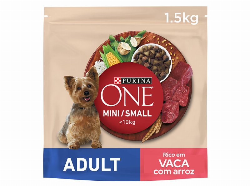 Ração Para Cão Purina One Mini Adulto Com Vaca 1.5 kg