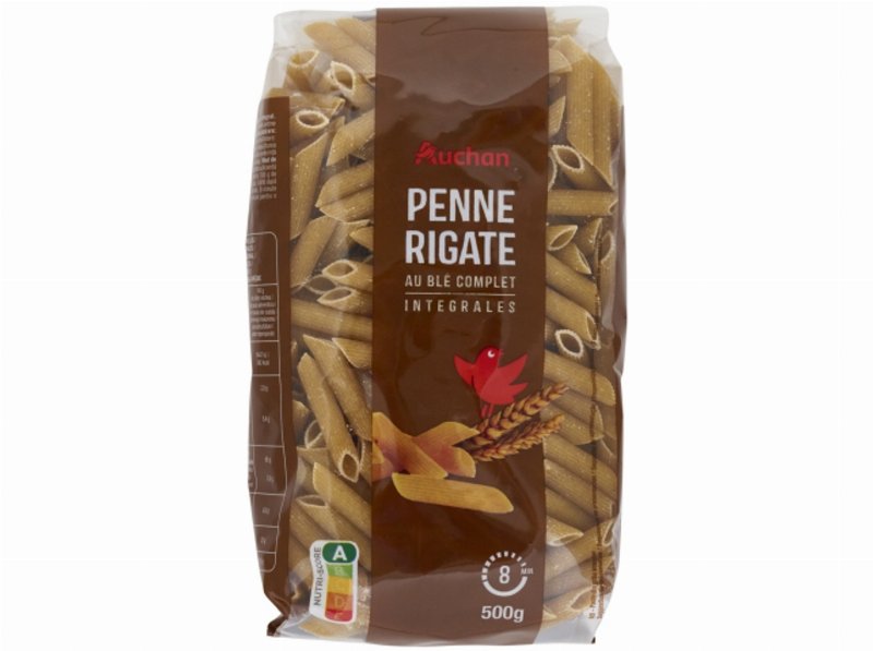 Massa Penne Rigate Auchan Integral 500 g
