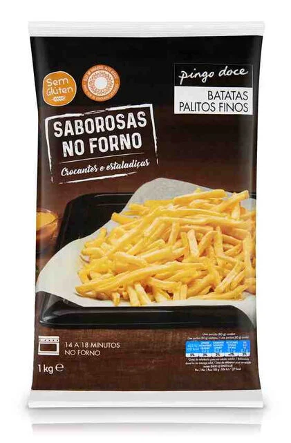 Batata Pré-Frita Palitos Finos Pingo Doce 1Kg