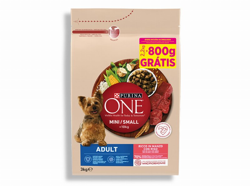 Ração Para Cão Purina One Mini Adult 2.2 kg+800 g