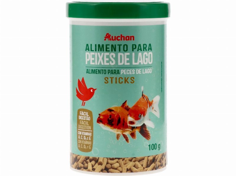 Comida Para Peixes Auchan Lago Em Sticks 100 g