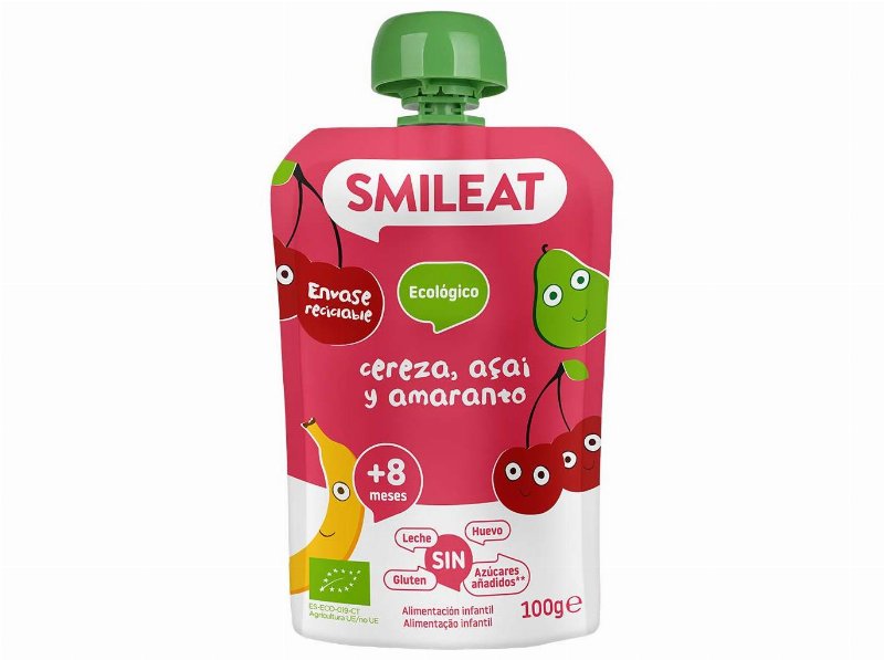 Saqueta Fruta Smileat Bio Cereja Açaí Amaranto 100 g