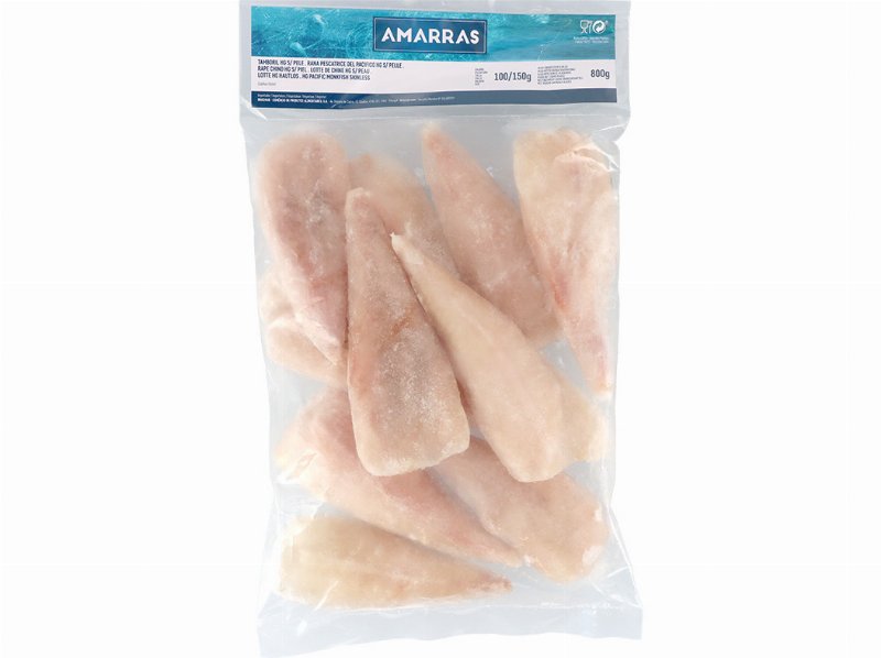 Tamboril Lombos/Caudas Sem Pele Congelado 800 g