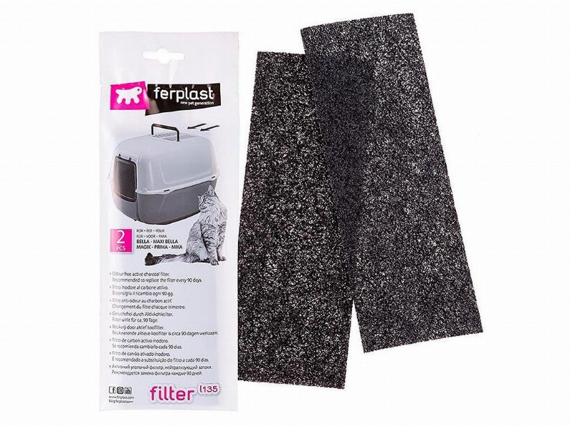 Filtro Carvão Ativo Ferplast L 135 (2)