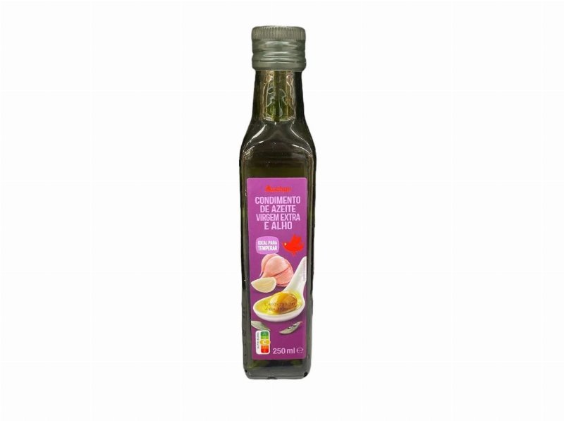 Condimento Azeite Auchan Virgem Extra Com Alho 250 ml