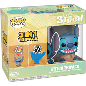 Funko - Figura Disney Stitch 3 Em 1 Tripack