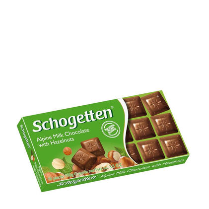Tablete De Chocolate De Leite Com Avelãs Schogetten 0.1Kg