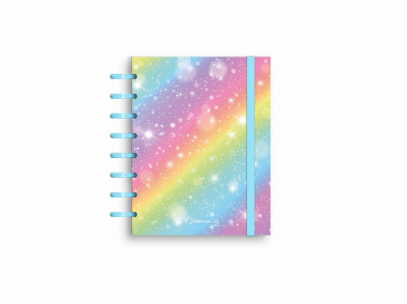 Caderno A5 Ecosmart Ambar Pautado Rainbow 100 Folhas