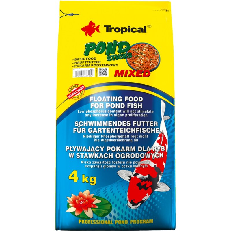 Alimento Para Peixe Pond Stik Mixed 1 l