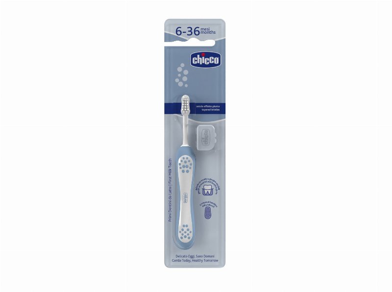 Escova Chicco Dentes Azul 6M+