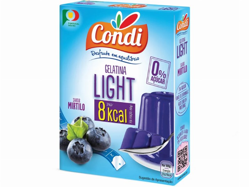 Gelatina Condi Mirtilo Light 2X15 g