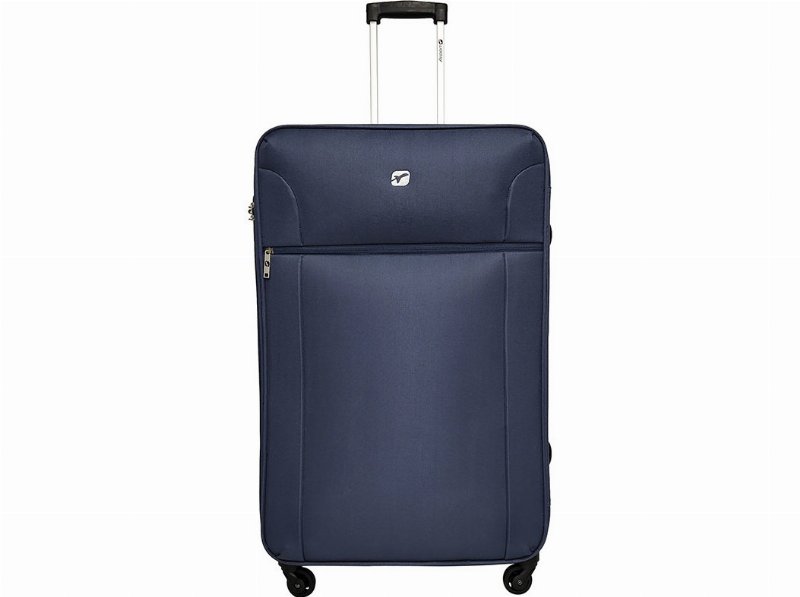 Mala De Viagem Grande Flexível Airport Cinzento 4 Rodas 75X45X25Cm