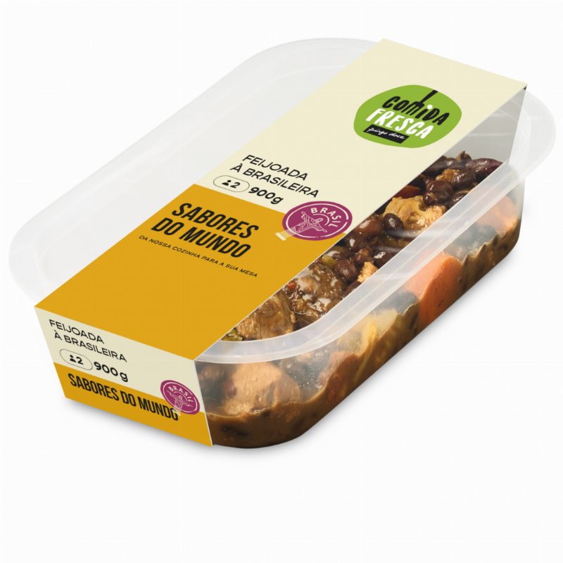 Feijoada À Brasileira Familiar Comida Fresca 0.9Kg
