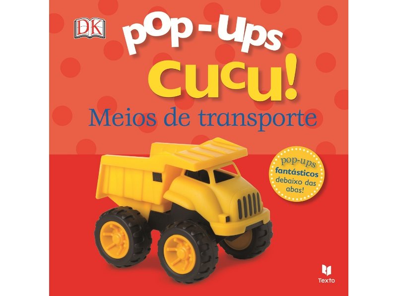 Livro Pop-Ups Cucu! Meios De Transporte