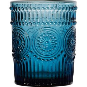 Conjunto 6 Copos 31 cl Flores Azul Kasa