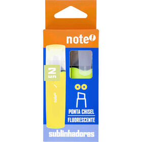 Conjunto 2 Sublinhadores Fluorescentes Amarelos Note!
