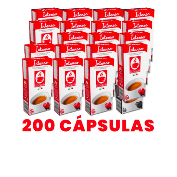 Café Intenso Nespresso 200 Cápsulas (20X10 Cápsulas) Bonini
