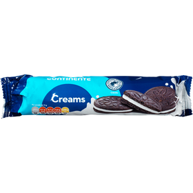 Bolachas De Chocolate Recheadas Com Creme De Baunilha Continente 154 gr