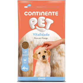 Ração Para Cão Júnior Vitalidade Frango Continente Pet 4 kg