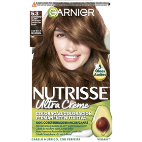 Coloração Permanente Castanho Claro Dourado 5.3 Garnier Nutrisse 1 Un
