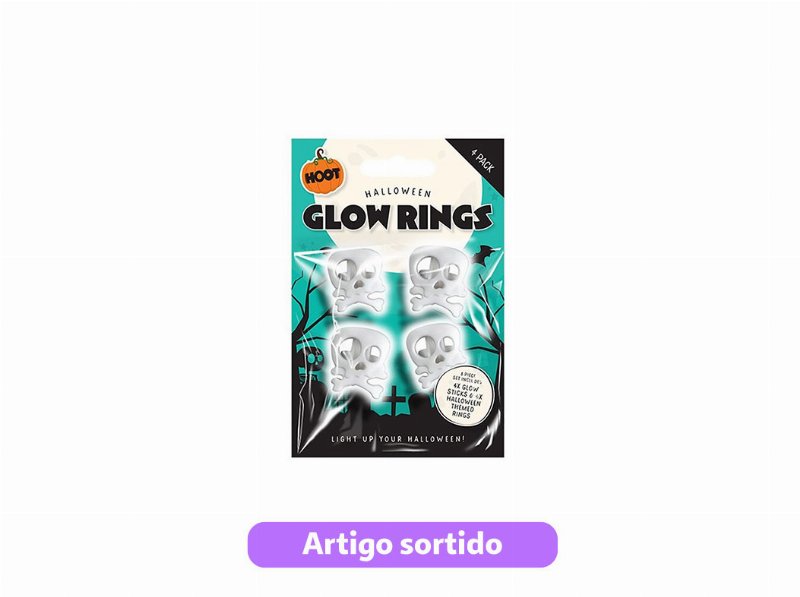 Conjunto De Anéis Halloween Do Art Modelos Sortidos