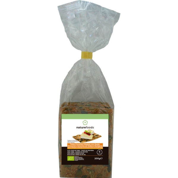 Tostas Integrais Com Queijo E Sementes De Abóbora Biológicas 200 g