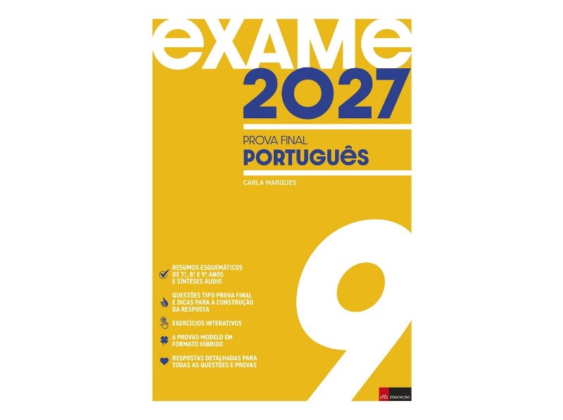 Livro Exame 2027 Português 9.º Ano