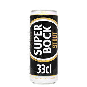 Cerveja Em Lata Com Álcool Stout Super Bock 33 cl