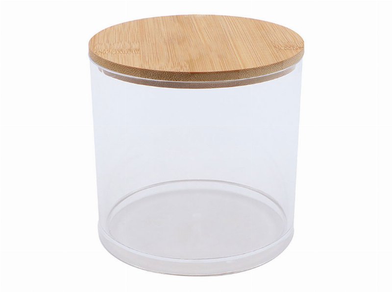 Caixa De Arrumação Actuel Tampa Bamboo Ø9.7X9.5Cm