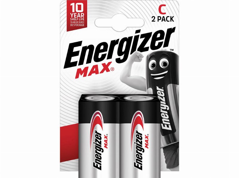 Pilhas Alcalinas Energizer C Ultra+ Max Pack 2 Unidades