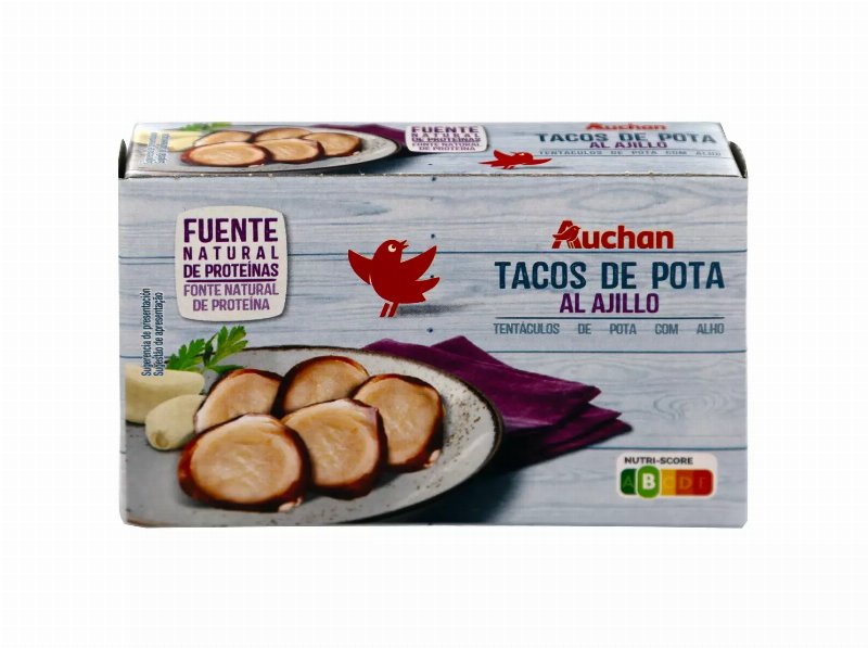 Tentáculos De Pota Auchan C/ Alho 115(72)G