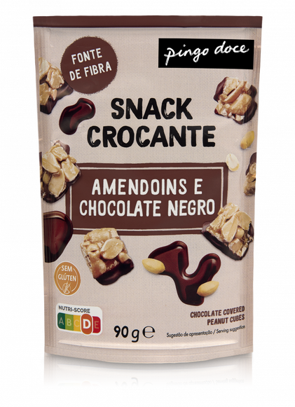 Snack De Amendoins E Chocolate Negro Pingo Doce 0.09Kg