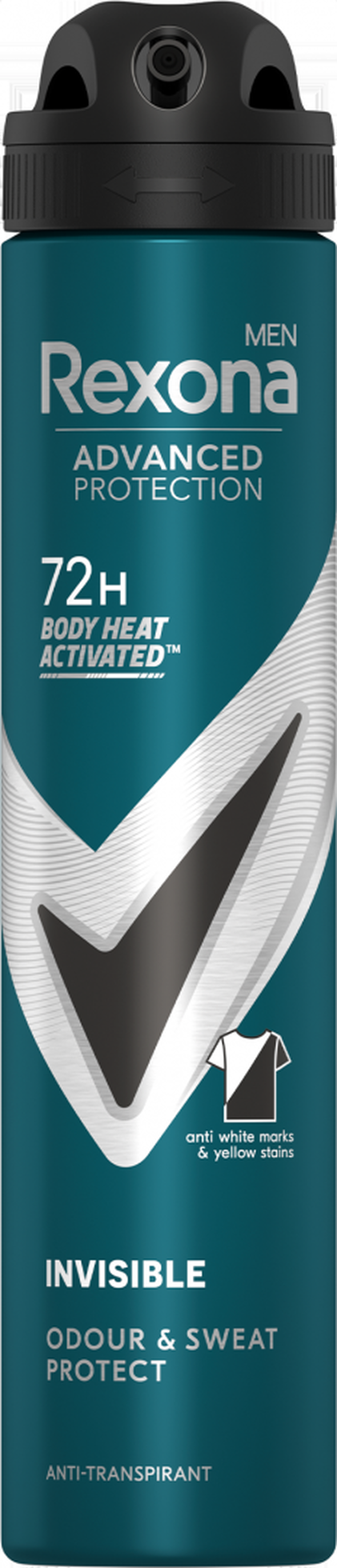 Desodorizante Spray Invisible Black & White 72H Rexona 0.2L