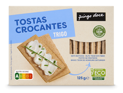 Tostas Crocantes De Trigo Pingo Doce 0.125Un