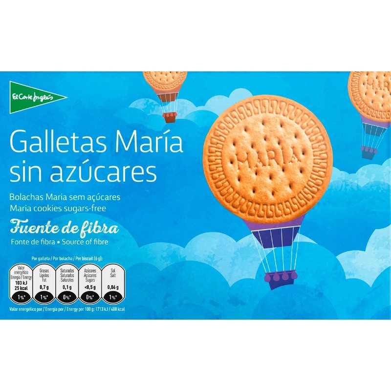 Bolachas Maria Sem Açúcar 400 g