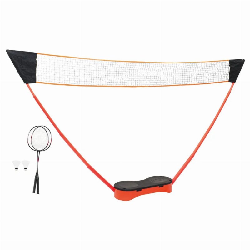Hkh Conjunto De Badminton Com 2 Raquetes + Estojo + Rede 292X30X152 Cm
